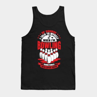 Funny Bowling Player Game Sport Bowler Gift Tank Top